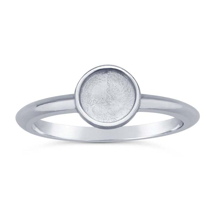 Sterling Silver Round Cabochon Ring Mounting