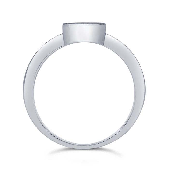 Sterling Silver Round Cabochon Ring Mounting