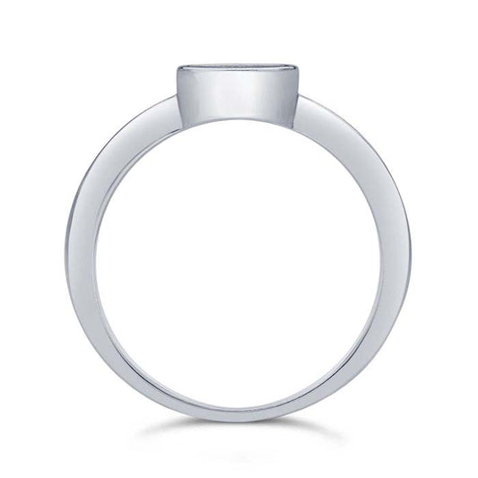 Sterling Silver Round Cabochon Ring Mounting