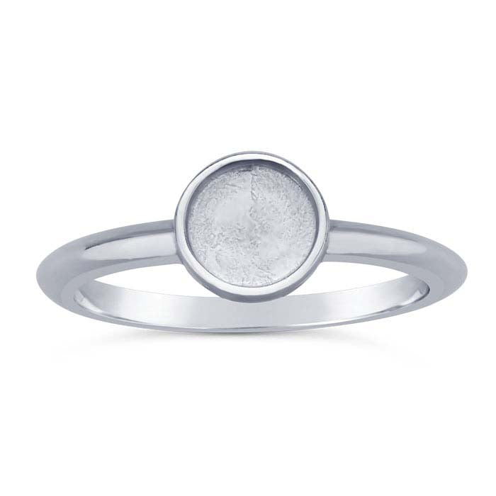 Sterling Silver Round Cabochon Ring Mounting