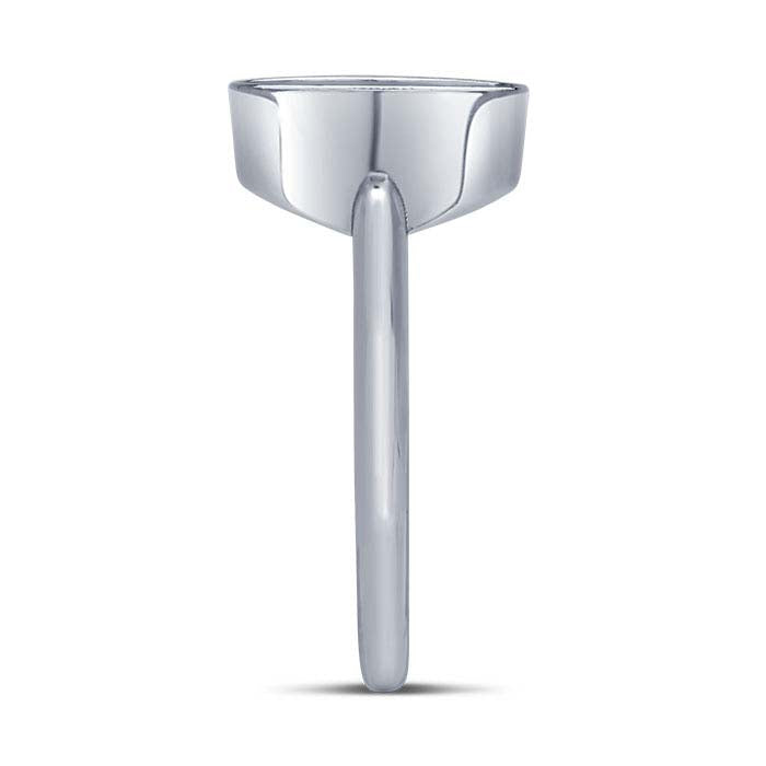 Sterling Silver Round Cabochon Ring Mounting