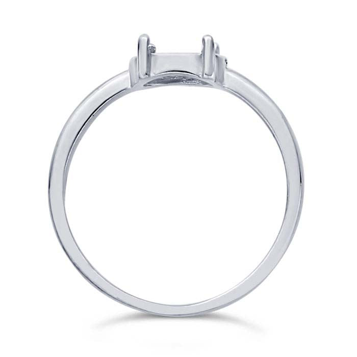 Sterling Silver 7 x 5mm Oval Ring Mounting