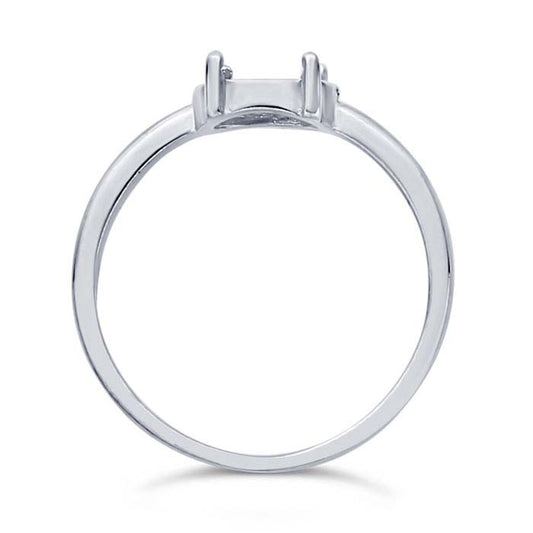 Sterling Silver 7 x 5mm Oval Ring Mounting