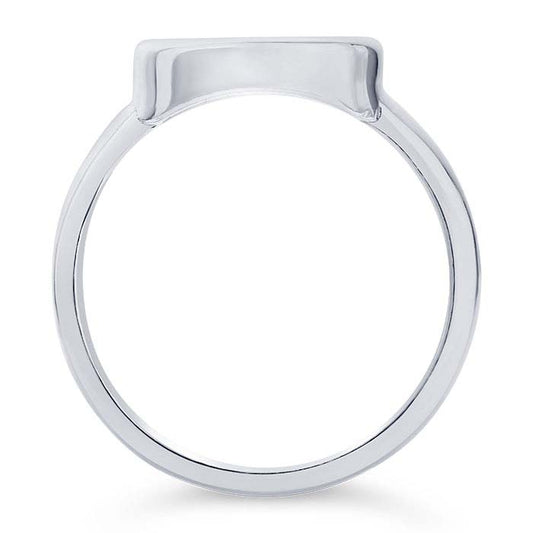 Sterling Silver 10 x 8mm Oval Cabochon Ring Mounting