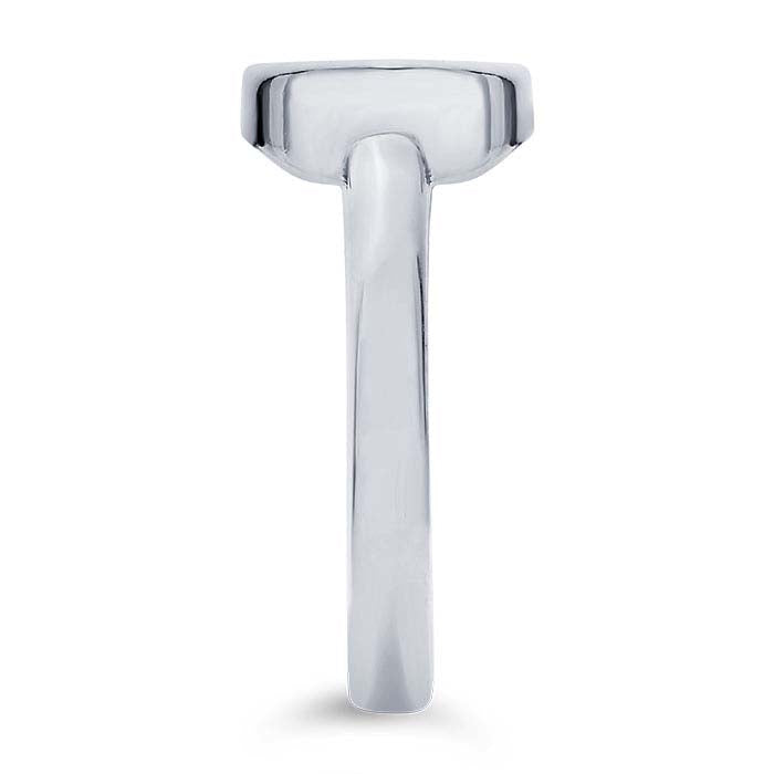 Sterling Silver 10 x Oval Cabochon Ring Mounting