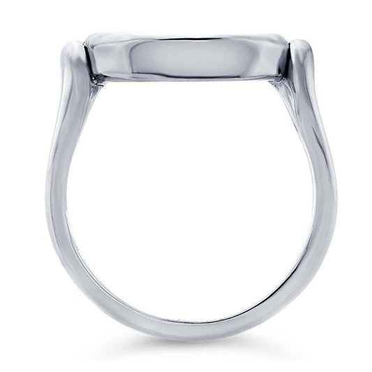 Sterling Silver Split-Shank 16 x 12mm Oval Cabochon Ring Mounting