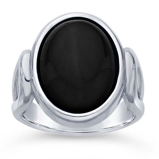 Sterling Silver Split Shank 16 x 12mm Oval Cabochon Ring Mounting