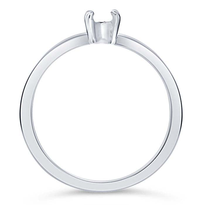 Sterling Silver ReadySet™ 4mm Round Ring Mounting