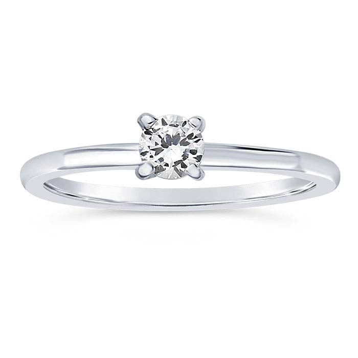 Sterling Silver ReadySet™ 4mm Round Ring Mounting