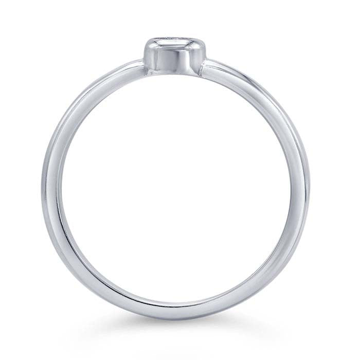 Sterling Silver 3mm Round Ring Mounting