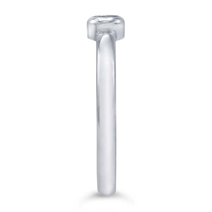 Sterling Silver 3mm Round Ring Mounting
