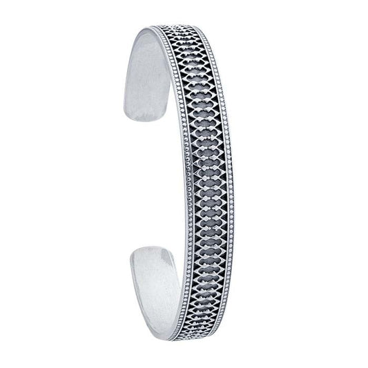 Sterling Silver Gallery Wire Cuff Bracelet