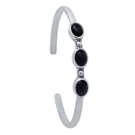 Sterling Silver 8 x 6mm Oval Cuff Bracelet Mounting