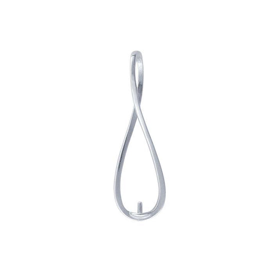 Sterling Silver Infinity Pearl Pendant Mounting