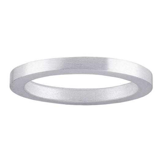 Sterling Silver Brushed 2.3mm Band