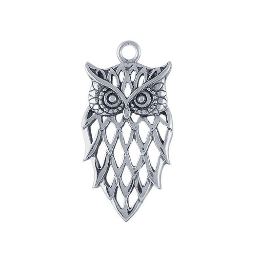 Sterling Silver Owl Pendant