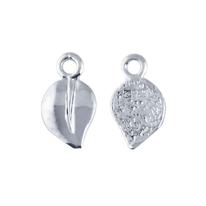 Sterling Silver Leaf Glue-On Bail
