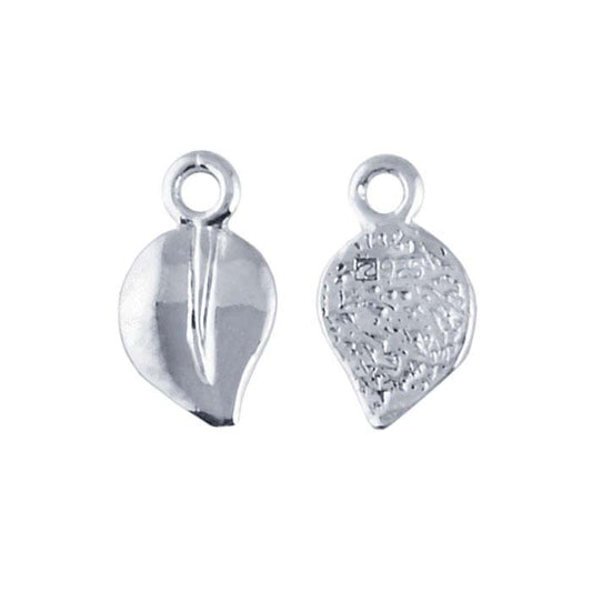 Sterling Silver Leaf Glue-On Bail