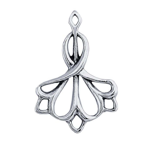 Sterling Silver Filigree Art Deco Component