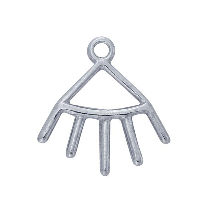 Sterling Silver Five-Ray Earring Jacket