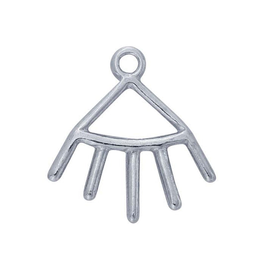 Sterling Silver Five-Ray Earring Jacket