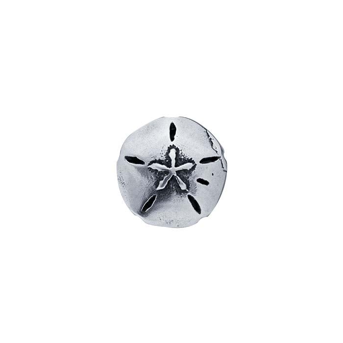 Sterling Silver Sand Dollar Component for Floating Glass Lockets