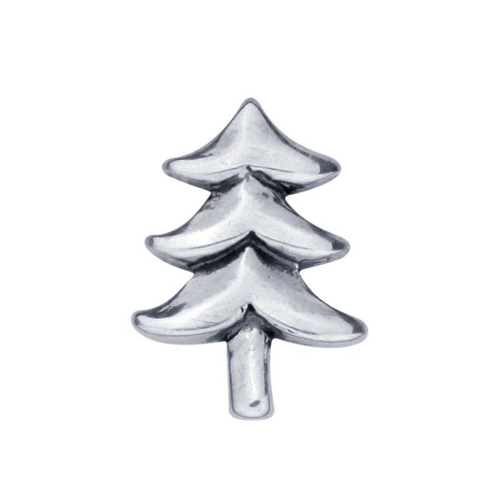Sterling Silver Christmas Tree Component for Floating Glass Lockets