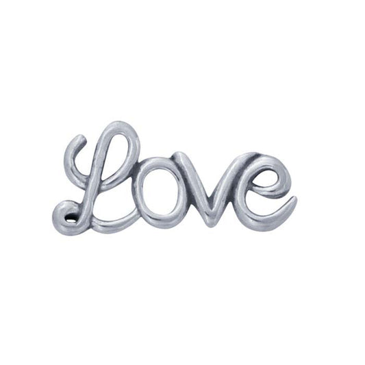 Sterling Silver "Love" Component