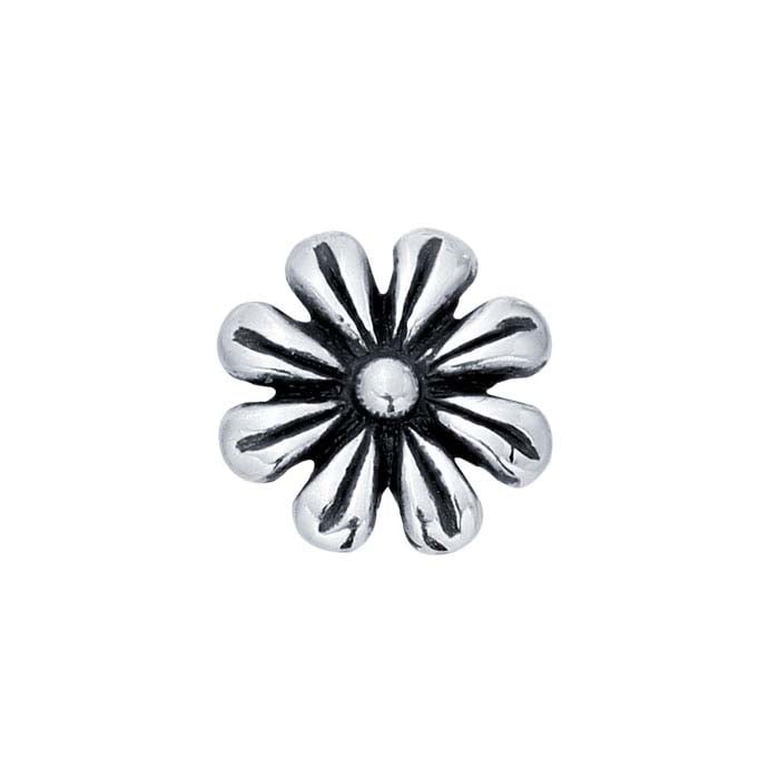 Sterling Silver Flower Component for Floating Glass Lockets