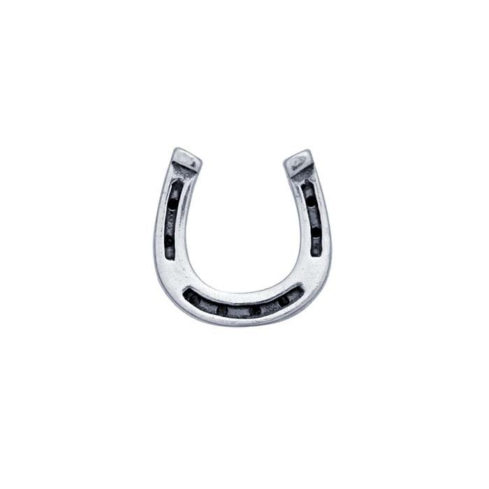 Sterling Silver Horseshoe Component for Floating Glass Lockets