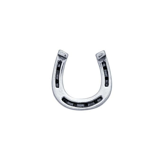 Sterling Silver Horseshoe Component for Floating Glass Lockets