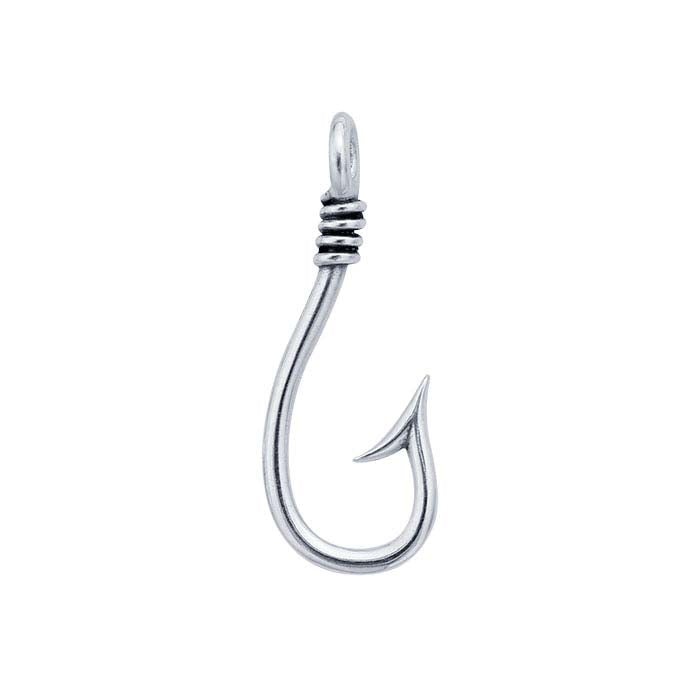 Sterling Silver Fish Hook Pendant