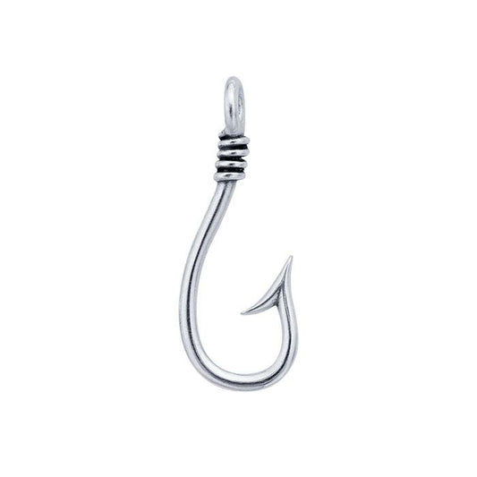 Sterling Silver Fish Hook Pendant