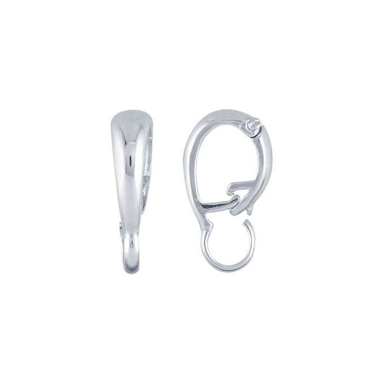 Sterling Silver Necklace Enhancer with Large Ring