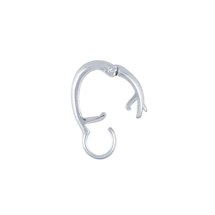 Sterling Silver Necklace Enhancer with Large Ring