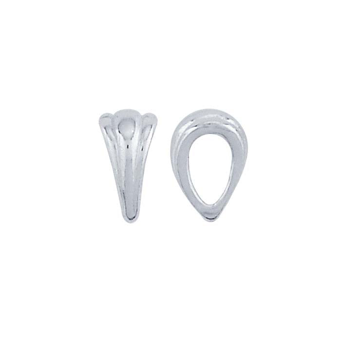 Sterling Silver Fluted Solder-On Bail