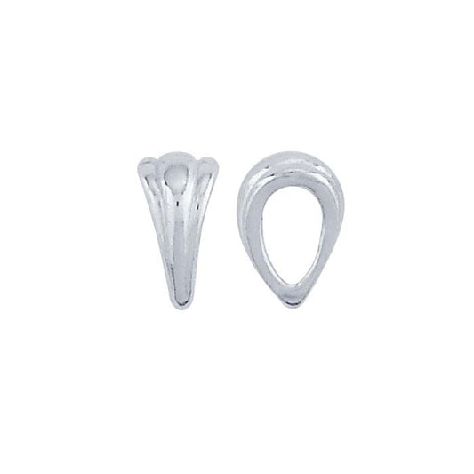 Sterling Silver Fluted Solder-On Bail