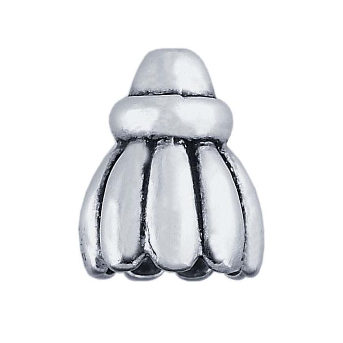 Sterling Silver Fancy Round Bead Cone