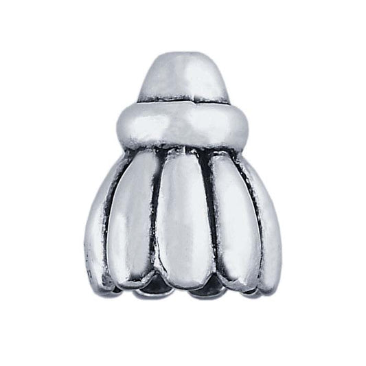 Sterling Silver Fancy Round Bead Cone