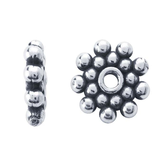Sterling Silver 7.2 x 1.7mm Bali-Style Bead