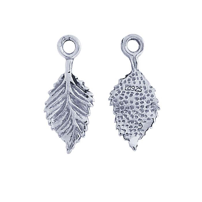 Sterling Silver Leaf Glue-On Bail