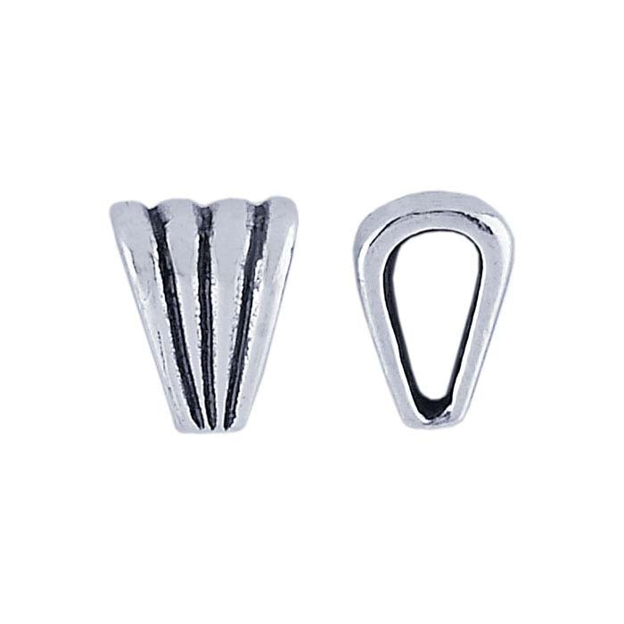 Sterling Silver Fluted Solder-On Bail