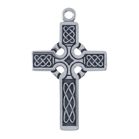 Sterling Silver Celtic Design Cross Pendant
