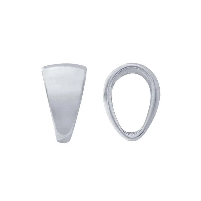 Sterling Silver Narrow Tapered Solder-On Pendant Bail