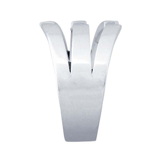 Sterling Silver Flat Triple Split Ring Shank