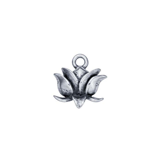 Sterling Silver Lotus Blossom Charm