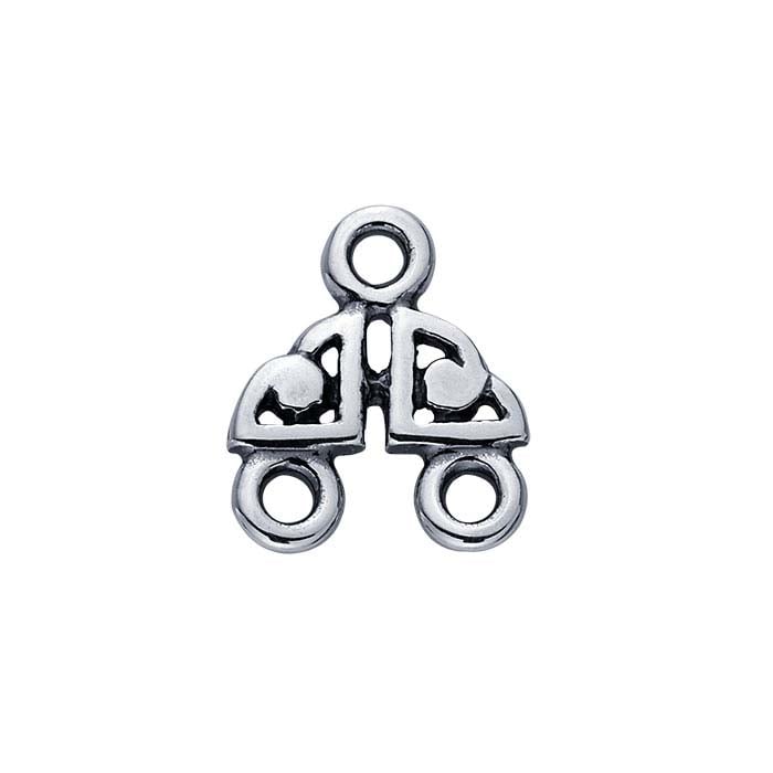 Sterling Silver Celtic Two-Strand End Bar