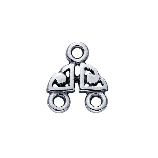 Sterling Silver Celtic Two-Strand End Bar