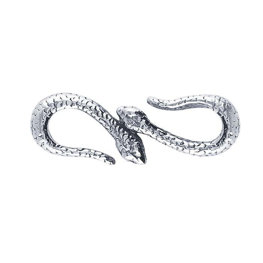 Sterling Silver 22mm Double-Snake S-Hook Clasp
