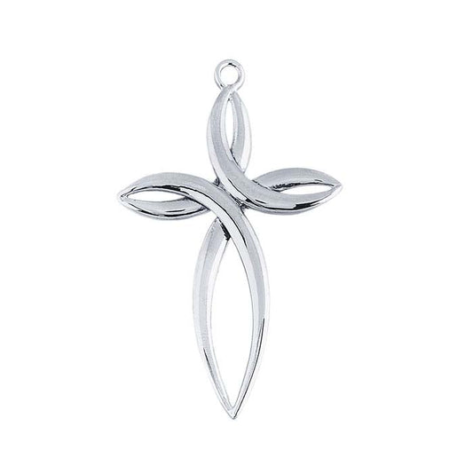 Sterling Silver Fancy Cross Pendant